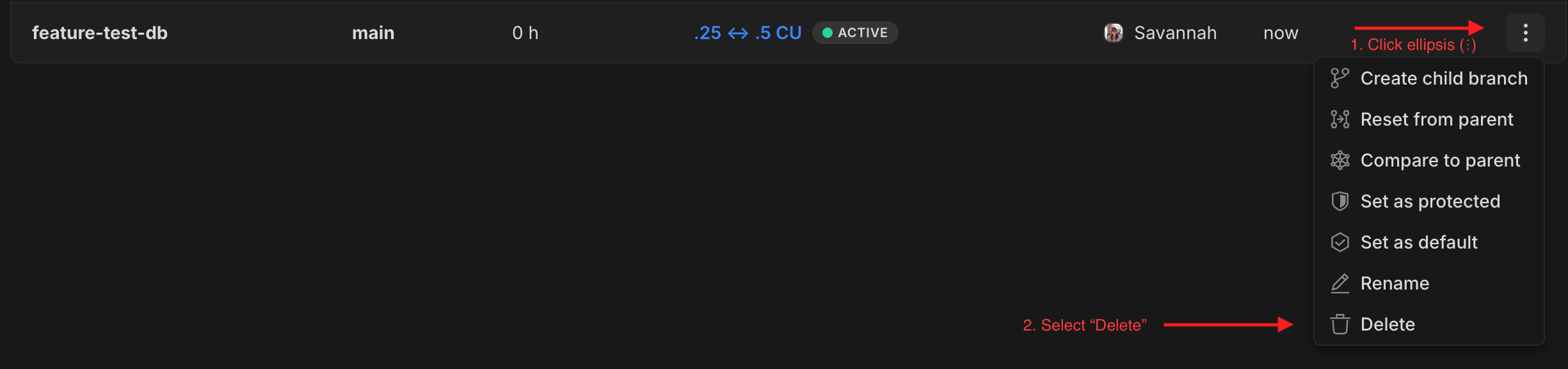 Delete Feature Branch